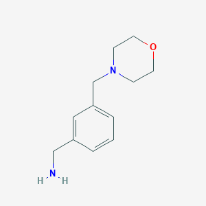 molecular formula C12H18N2O B1276541 3-吗啉-4-基甲基-苯甲胺 CAS No. 91271-83-9