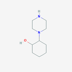 molecular formula C10H20N2O B1276548 2-(哌嗪-1-基)环己醇 CAS No. 759402-42-1