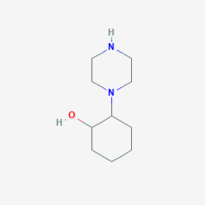 molecular formula C10H20N2O B1276548 2-(ピペラジン-1-イル)シクロヘキサノール CAS No. 759402-42-1