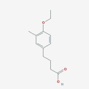 molecular formula C13H18O3 B1276550 4-(4-Ethoxy-3-methylphenyl)butanoic acid CAS No. 878431-90-4