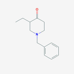 molecular formula C14H19NO B1276552 1-Benzyl-3-ethylpiperidin-4-one CAS No. 40748-71-8