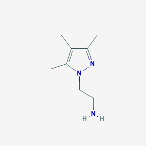 molecular formula C8H15N3 B1276554 2-(3,4,5-三甲基-1H-吡唑-1-基)乙胺 CAS No. 773052-15-6