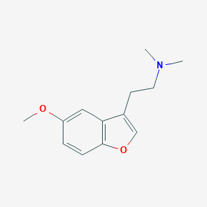 molecular formula C13H17NO2 B127658 N,N-二甲基-2-(5-甲氧基苯并呋喃-3-基)乙胺 CAS No. 140853-58-3