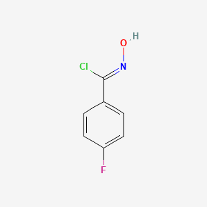 molecular formula C7H5ClFNO B1276582 alpha-Chloro-4-fluorobenzaldoxime CAS No. 42202-95-9