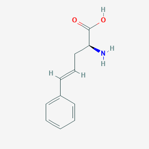 molecular formula C11H13NO2 B1276584 (S)-2-Amino-5-phenylpent-4-enoic acid CAS No. 267650-37-3