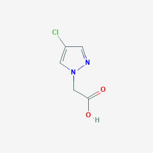 molecular formula C5H5ClN2O2 B1276606 (4-Chloro-pyrazol-1-yl)-acetic acid CAS No. 32089-46-6
