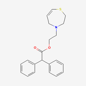 2-(Hexahydro-1,4-thiazepin-4-yl)ethyl diphenylacetate