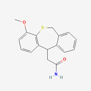 4-Methoxy-6,11-dihydrodibenzo(b,e)thiepin-11-acetic acid amide