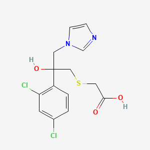 (2-(2,4-Dichlorophenyl)-2-hydroxy-3-(imidazol-1-yl)propylthio)acetic acid