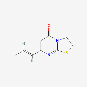 7-(1-Propenyl)-2,3,6,7-Tetrahydro-5H-thiazolo(3,2-a)pyrimidin-5-one