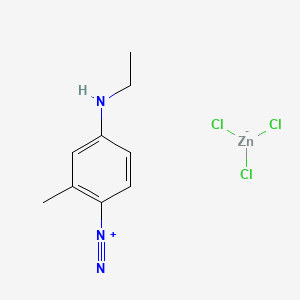 Benzenediazonium, 4-(ethylamino)-2-methyl-, trichlorozincate(1-)