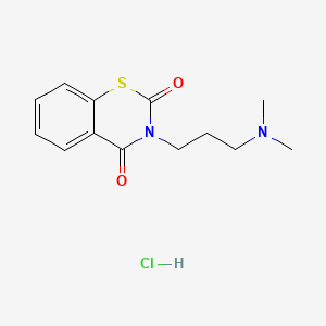 2H-1,3-Benzothiazine-2,4(3H)-dione, 3-(3-(dimethylamino)propyl)-, hydrochloride