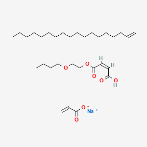 sodium;(Z)-4-(2-butoxyethoxy)-4-oxobut-2-enoic acid;octadec-1-ene;prop-2-enoate