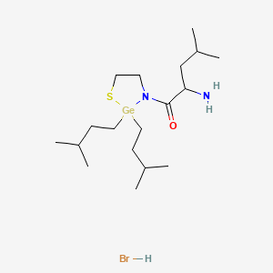 2,2-Bis(3-methylbutyl)-3-leucyl-1,3,2-thiazagermolidine hydrobromide