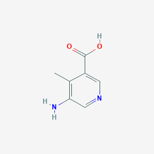 molecular formula C7H8N2O2 B1276635 5-氨基-4-甲基烟酸 CAS No. 890092-44-1