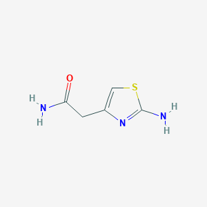 molecular formula C5H7N3OS B1276655 2-(2-Amino-1,3-thiazol-4-yl)acetamide CAS No. 220041-33-8