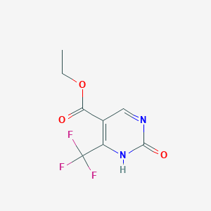 molecular formula C8H7F3N2O3 B127666 2-羟基-4-(三氟甲基)嘧啶-5-甲酸乙酯 CAS No. 154934-97-1