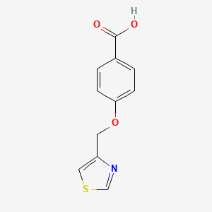 molecular formula C11H9NO3S B1276676 4-(1,3-噻唑-4-基甲氧基)苯甲酸 CAS No. 863763-94-4