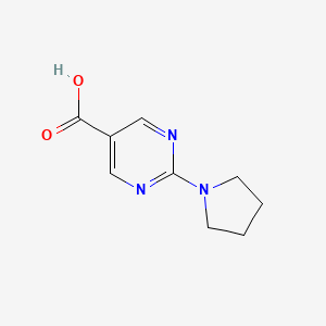 molecular formula C9H11N3O2 B1276687 2-Pyrrolidin-1-ylpyrimidine-5-carboxylic acid CAS No. 253315-06-9