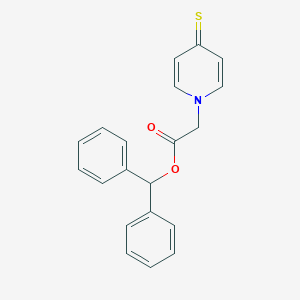 molecular formula C20H17NO2S B012767 Benzhydryl 2-(4-sulfanylidenepyridin-1-yl)acetate CAS No. 101234-68-8
