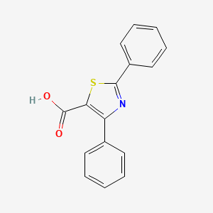 molecular formula C16H11NO2S B1276710 2,4-二苯基-1,3-噻唑-5-羧酸 CAS No. 502935-47-9