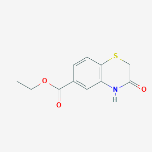 molecular formula C11H11NO3S B1276756 ethyl 3-oxo-3,4-dihydro-2H-1,4-benzothiazine-6-carboxylate CAS No. 204863-53-6