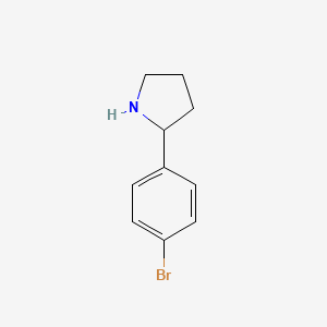 molecular formula C10H12BrN B1276760 2-(4-溴苯基)吡咯烷 CAS No. 383127-22-8