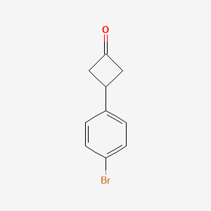 molecular formula C10H9BrO B1276782 3-(4-Bromophenyl)cyclobutanone CAS No. 254892-91-6