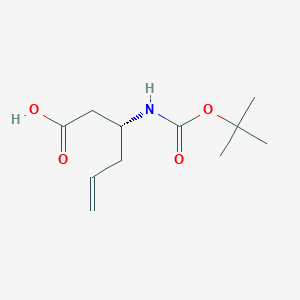 molecular formula C11H19NO4 B1276792 Boc-(R)-3-Amino-5-hexenoic acid CAS No. 269726-94-5