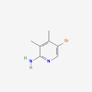 molecular formula C7H9BrN2 B1276794 5-溴-3,4-二甲基吡啶-2-胺 CAS No. 374537-97-0