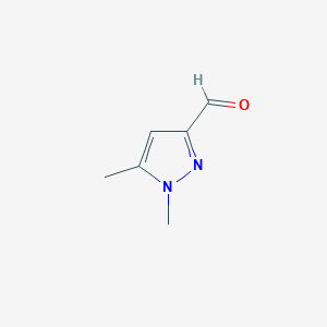 molecular formula C6H8N2O B1276796 1,5-dimethyl-1H-pyrazole-3-carbaldehyde CAS No. 25016-10-8