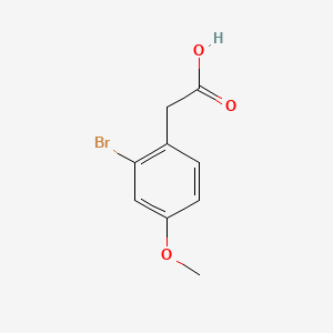 B1276812 2-Bromo-4-methoxyphenylacetic acid CAS No. 66916-99-2