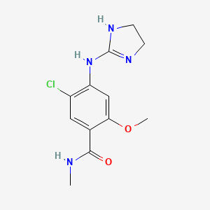 Benzamide, 5-chloro-4-((4,5-dihydro-1H-imidazol-2-yl)amino)-2-methoxy-N-methyl-