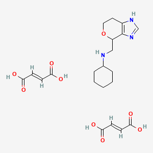 4-(N-Cyclohexylaminomethyl)-1(3),4,6,7-tetrahydro-1(3)H-pyrano(3,4-d)imidazole difumarate