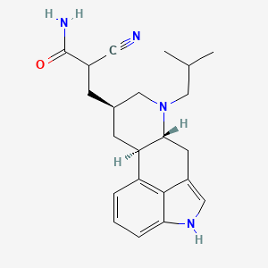 Ergoline-8-propionamide, alpha-cyano-6-isobutyl-, (8-beta)-