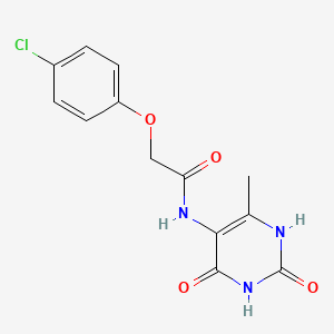 Acetamide, 2-(4-chlorophenoxy)-N-(1,2,3,4-tetrahydro-6-methyl-2,4-dioxo-5-pyrimidinyl)-