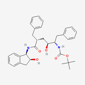 N-t-Butyloxycarbonyl-5-amino-1,6-diphenyl-4-hydroxy-2-(2-hydroxyindanacetylamino)-hexane