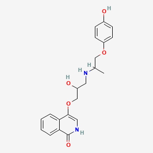 4-(3-(2-(4-Hydroxyphenoxy)-1-methylethylamino)-2-hydroxypropoxy)isocarbostyril