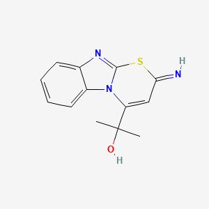 2-Imino-4-(1-hydroxy-1-methylethyl)-1,3-thiazino(2,3-b)benzimidazole