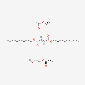 dioctyl (E)-but-2-enedioate;ethenyl acetate;2-hydroxypropyl 2-methylprop-2-enoate