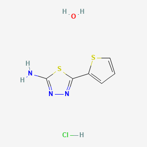 1,3,4-Thiadiazole, 2-amino-5-(2-thienyl)-, hydrochloride, hydrate