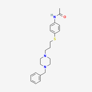 Acetamide, N-(4-((3-(4-(phenylmethyl)-1-piperazinyl)propyl)thio)phenyl)-