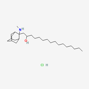 2-(Methylamino)-alpha-tetradecyltricyclo(3.3.1.1(sup 3,7))decane-2-ethanol hydrochloride