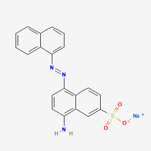 Sodium 8-amino-5-(naphthylazo)naphthalene-2-sulphonate