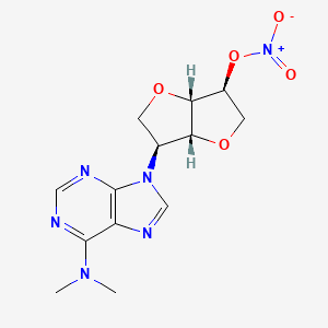 [(3S,3aR,6S,6aS)-3-[6-(dimethylamino)purin-9-yl]-2,3,3a,5,6,6a-hexahydrofuro[3,2-b]furan-6-yl] nitrate