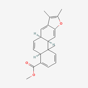 molecular formula C21H22O3 B12768590 Methyl vinhaticoate CAS No. 4614-52-2