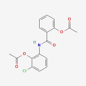 Benzamide, 2-(acetyloxy)-N-(2-(acetyloxy)-3-chlorophenyl)-