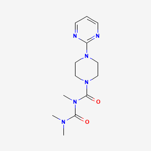 1-Piperazinecarboxamide, N-((dimethylamino)carbonyl)-N-methyl-4-(2-pyrimidinyl)-