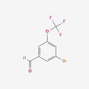 molecular formula C8H4BrF3O2 B1276863 3-Bromo-5-(trifluoromethoxy)benzaldehyde CAS No. 886498-07-3