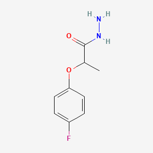 molecular formula C9H11FN2O2 B1276868 2-(4-氟苯氧基)丙酰肼 CAS No. 590356-83-5